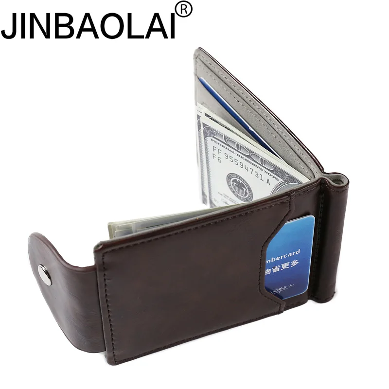 Винтажный кошелек из искусственной кожи Короткие Двойные кошельки мужской Carteira