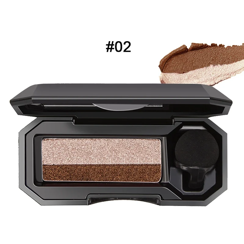 Двойной градиент цвета ленивые тени для век Быстрый натуральный водонепроницаемый не цветущий Портативный Макияж Палитра Блеск Тени для век - Цвет: GF0899A2