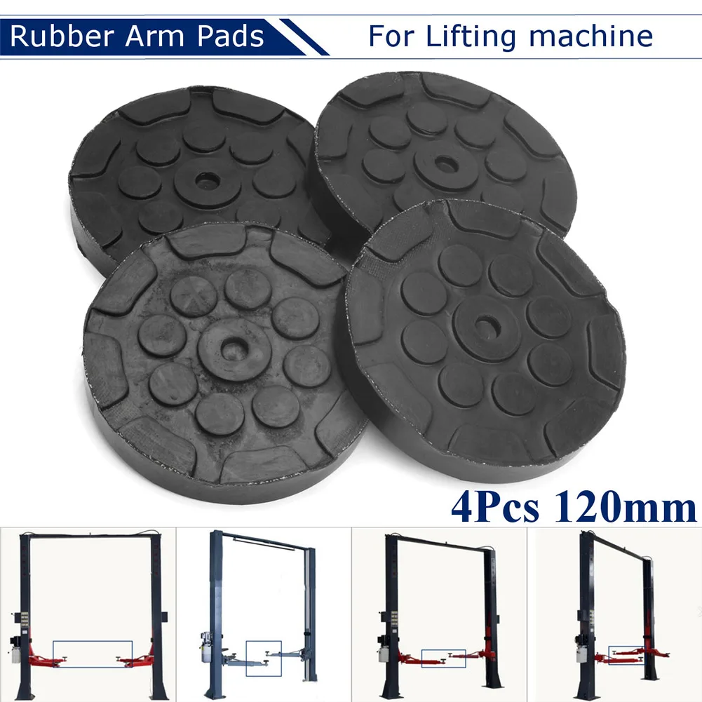 

4Pcs/Set Round Soft Rubber Arm Pads for Car Auto Lift Truck Hoist QW