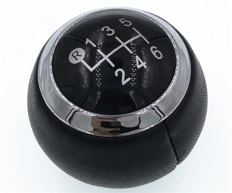 Бесплатная доставка черный и серебристый 6 скоростей ручка переключения передач