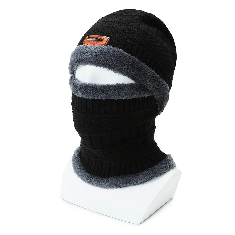 

Новая детская зимняя теплая вязаная шапка с шарфом утепленная шерстяная шапка и шарф 2 предмета зимние аксессуары для мальчиков и девочек