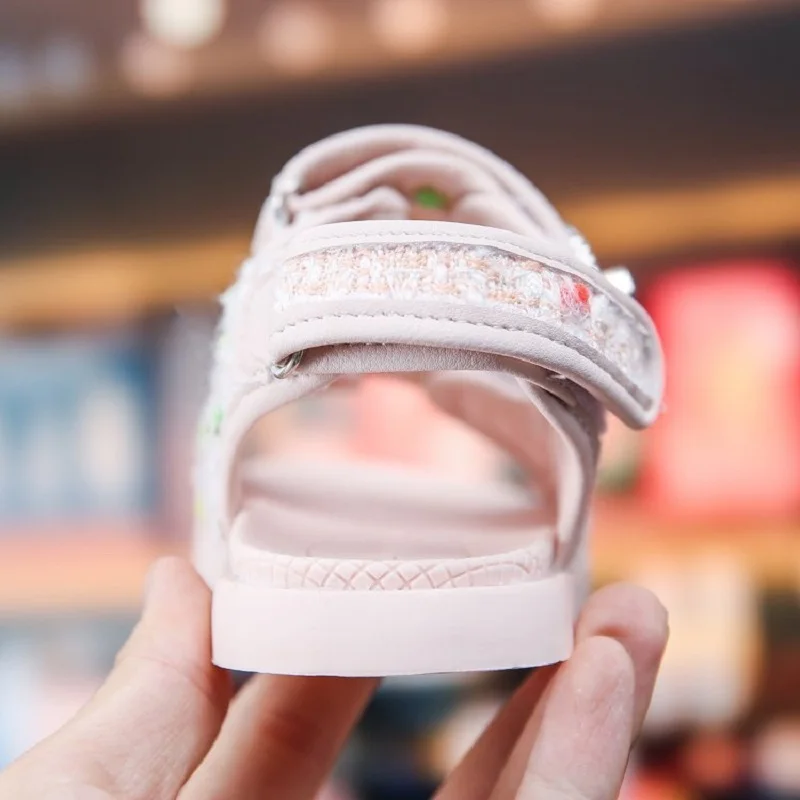 Элегантные сандалии для девочек новая модная летняя детская обувь сетчатые