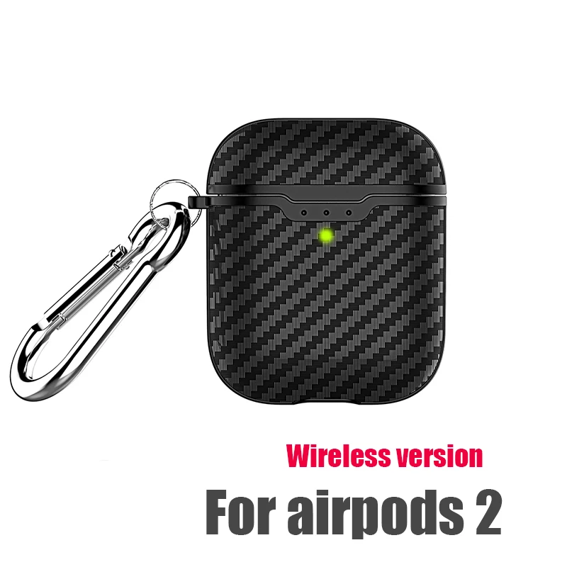 Чехол для airpods pro, чехол для наушников airpods, чехол из углеродного волокна с текстурой, мягкий чехол из ТПУ для airpods 3/2/1 - Цвет: airpods wireless