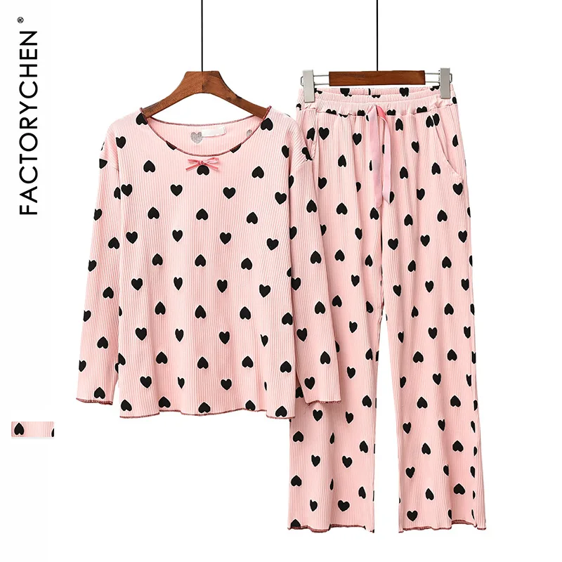 

В форме сердца, хорошие украшения в Корейском стиле любовь повесить в полоску 100% хлопковые пижамы женские Демисезонный куртка с длинными ру...