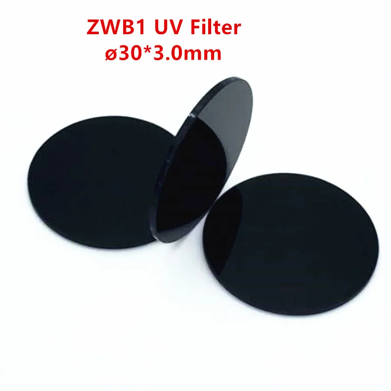 УФ фильтр ZWB1 30*3 0 мм 312nm для пропускания UG11 302nm пропускания|Оптические фильтры| |