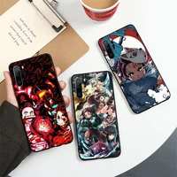 demon slayer kimetsu no yaiba anime phone case for huawei honor mate p 10 20 30 40 i 9 8 pro x lite smart 2019 nova 5t