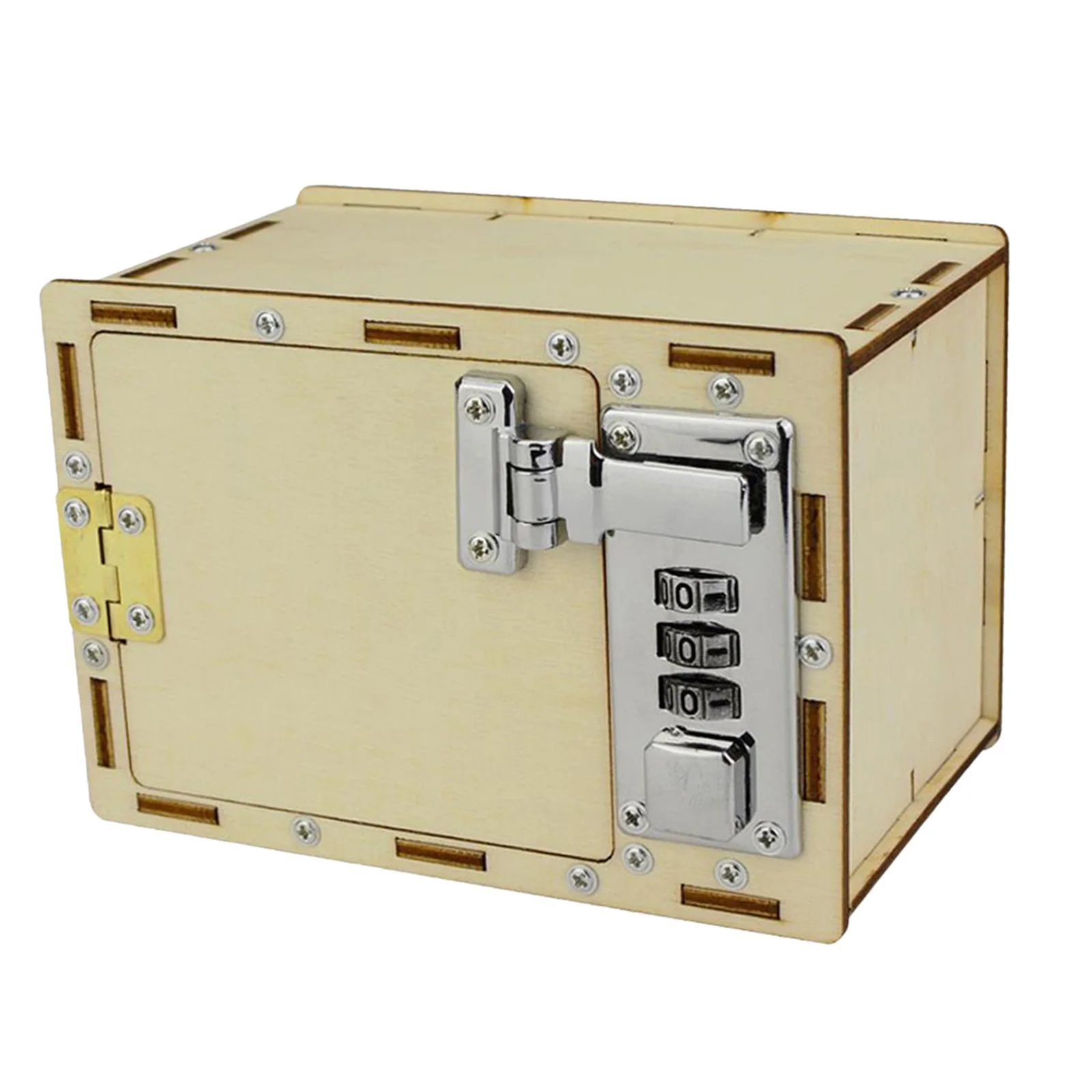 

Children Wooden Mechanical Lock Box Password Box Toy Preschool Technology