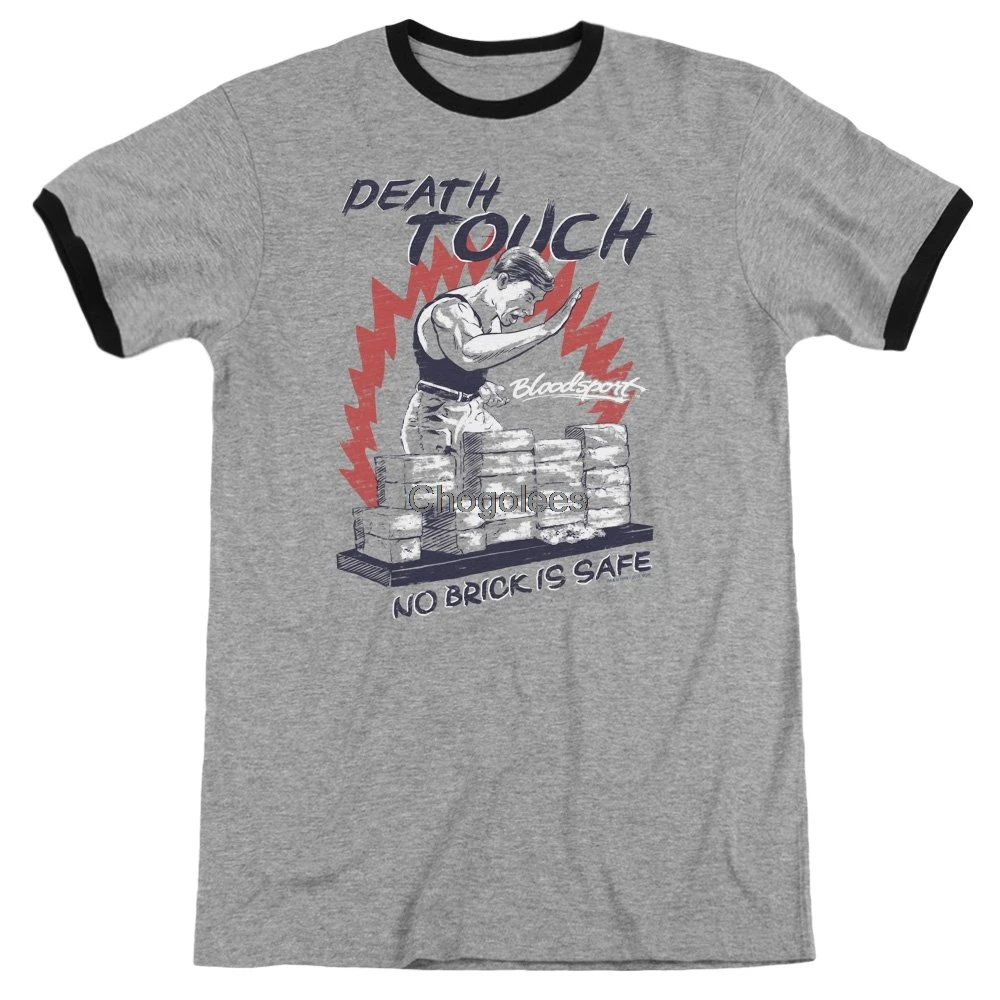 Классическая футболка с рисунком кровоsport в стиле 80-х действует Death Touch без