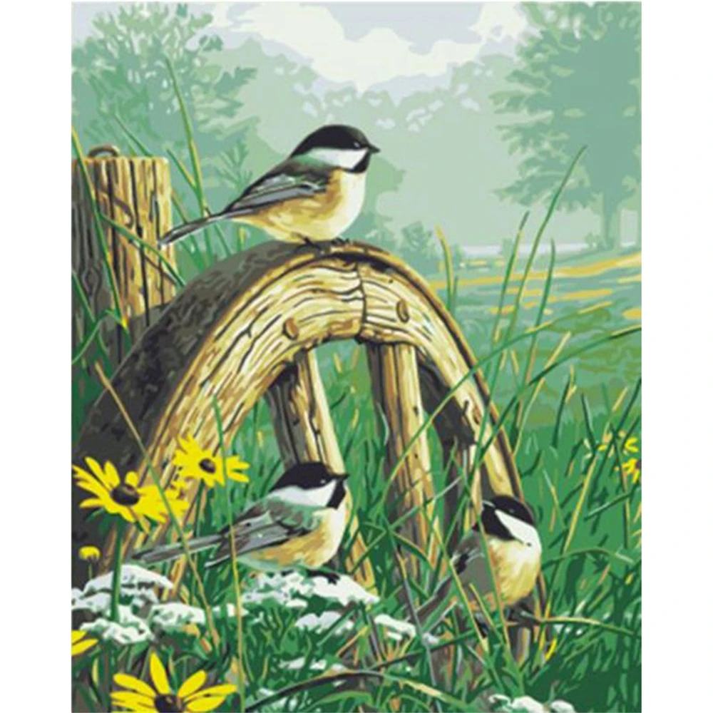 

Little Bird On Tree Printed 11CT Cross Stitch Embroidery Set DMC Threads Craft Sewing Needlework Painting Floss Jewelry