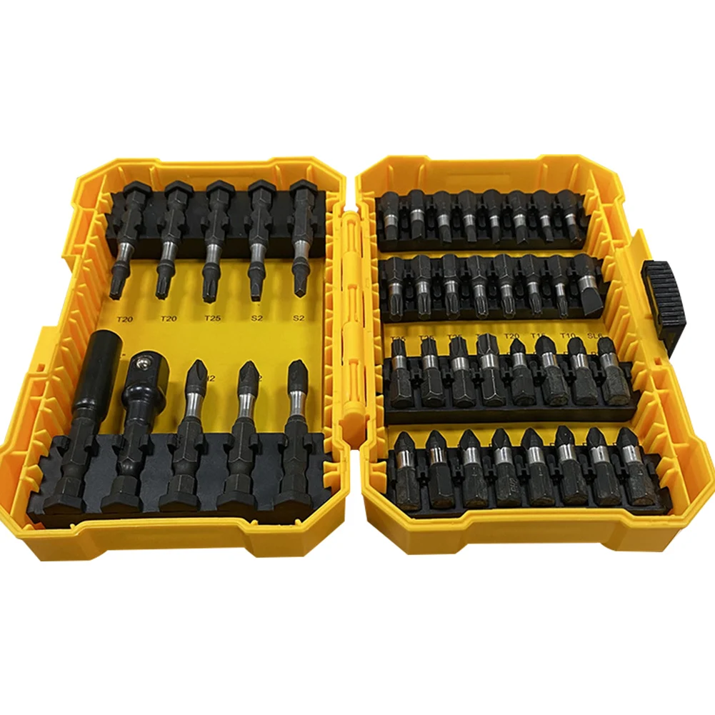 

Electric Tool Impact Driver Bit Set Professional Durable With Storage Case Heavy Duty Screwdriver Sturdy Assorted Drilling