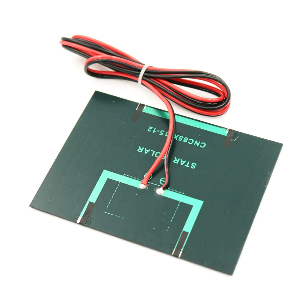 12V1.5W соединительный кабель панель солнечных батарей поликристаллический
