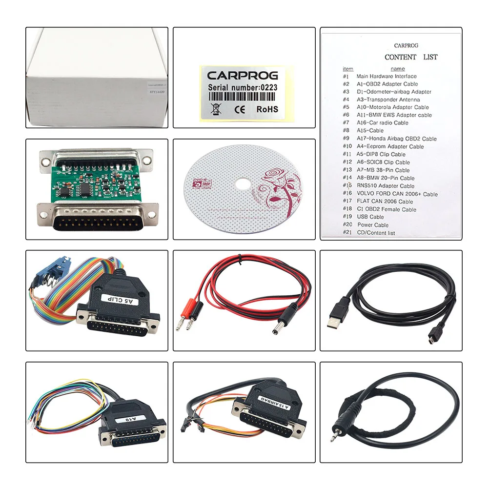 

Carprog 8.21 Online ECU Chip Tuning Tool Car Prog V8.21 Full 21 Adapters For Airbag IMMO Odo Update V9.31
