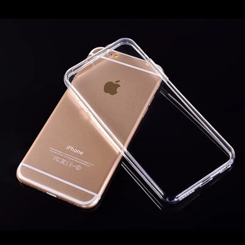 Прозрачный чехол роскошный мягкий из ТПУ для iPhone 7 8 6 6s Plus 8Plus X XS MAX XR прозрачный