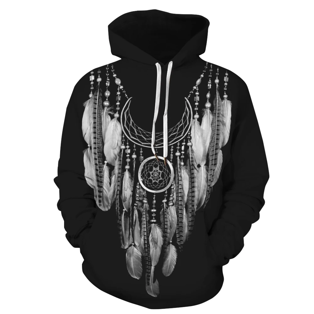 

Hip Hop Streetwear Sweatshirs Mens Long Sleeve Printed Drawstring Hoodies Tops Sports Hooded Sweatshirts Casual Shirts