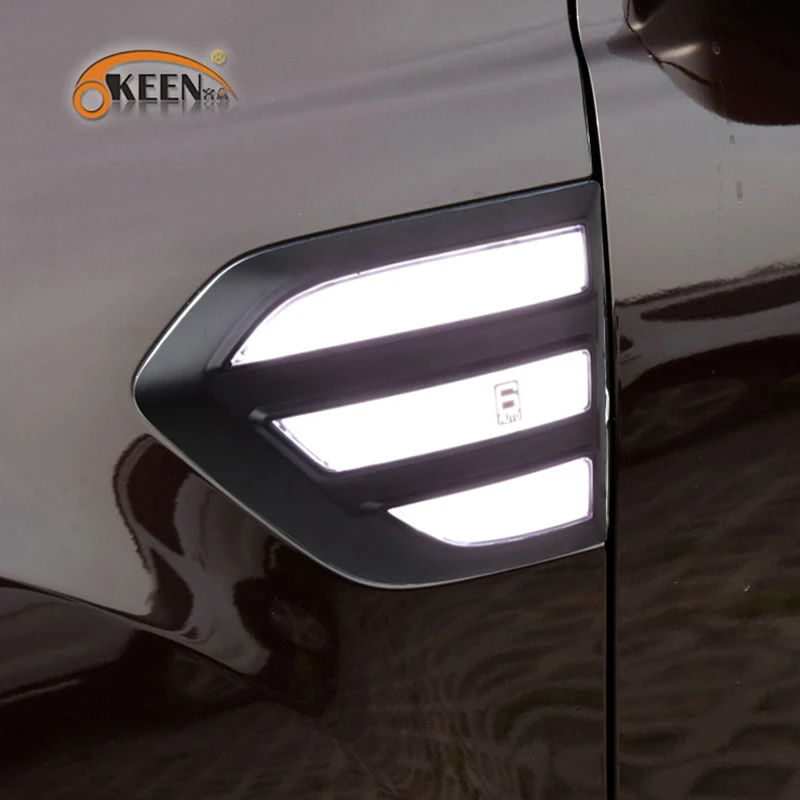 2 шт. светодиодный DRL боковой маркер светильник Fender лампа для Ford Ranger Everest 2015 2016 2017