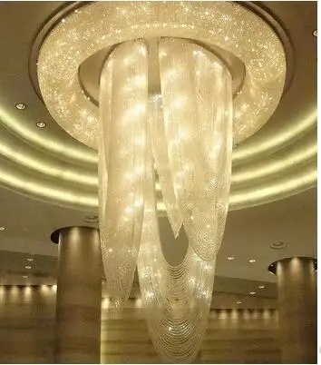 Отель Хрустальная люстра для лобби дуплексное здание конференц-зал выставочный