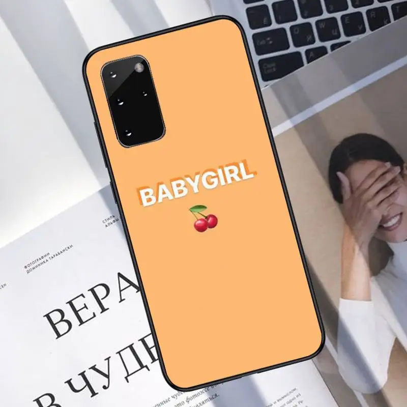 

BABY Babe Babygirl Phone Case For Samsung galaxy S 7 8 9 10 20 edge A 6 10 20 30 50 51 70 note 10 plus