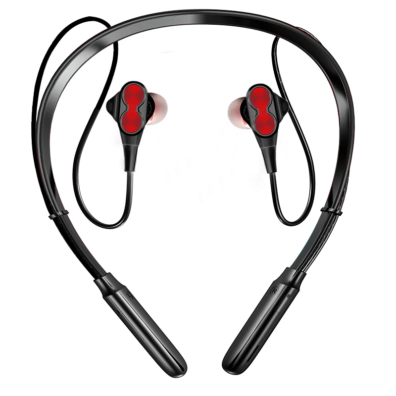 FBYEG Bluetooth наушники беспроводные наушники четыре блока привода двойной динамический Гибридный глубокий бас спортивные наушники для телефона с микрофоном