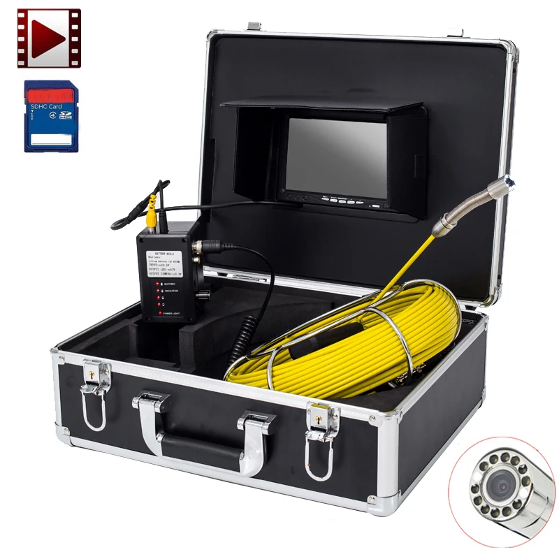 23 мм канализация сливная труба система видеоосмотра камера твердый