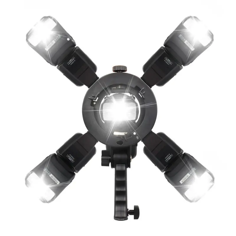 S-Type Bracket NEW Handheld Grip Bowens S Mount Holder for Speedlite Flash Snoot Softbox Beauty for Godox Flash photography