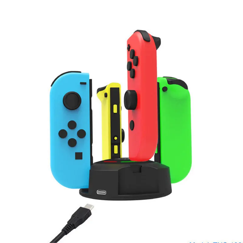Контроллер с 4 док станциями для Nintendo Switch Joy Con|Зарядные устройства| |