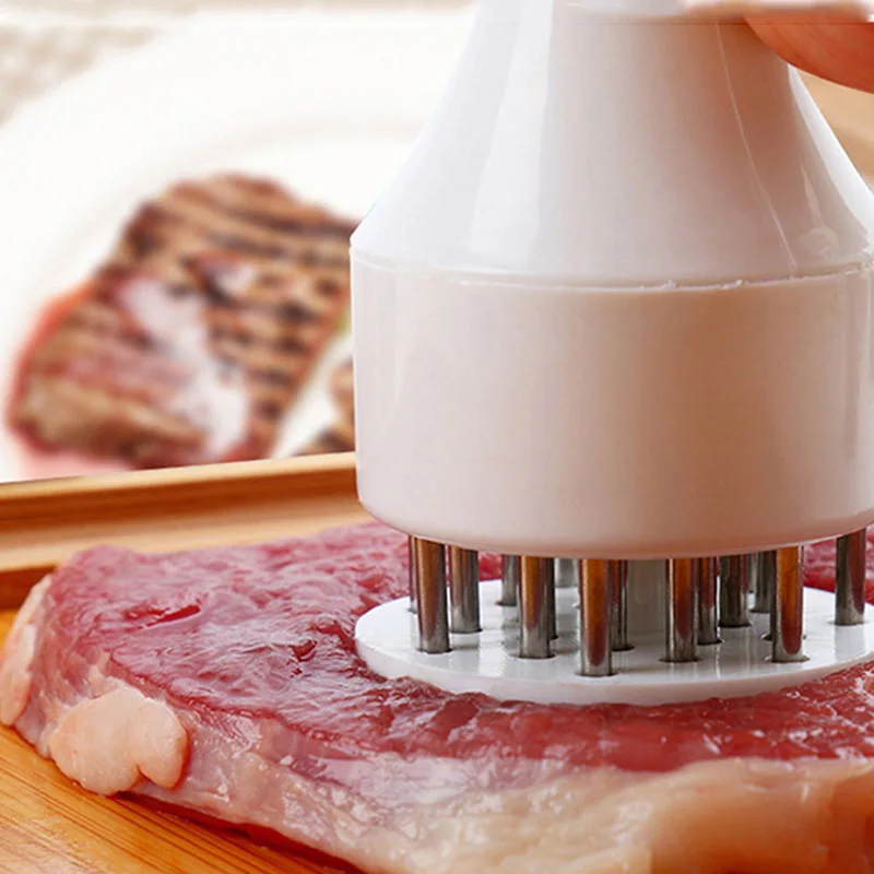 

Stainless Steel Household Broken Rib Tender Meat Needle Pork Chop Chicken Chop Chicken Wings Meat Tenderizing Needle Tenderizer