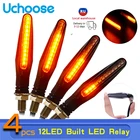 4 шт., 12 светодиодов для мотоциклов, поворотники