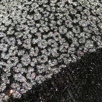 african nigerian colorful shiny glitter sequin black velvet lace fabric by the yards for sewing gorgeous evening gown lady dress