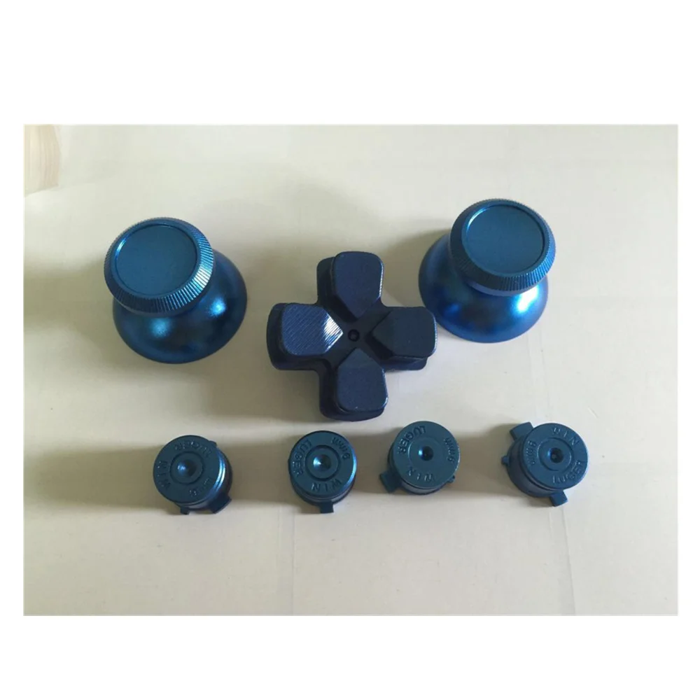 100 компл. Металлический аналоговый джойстик колпачки для джойстика + кнопки Dpad Sony