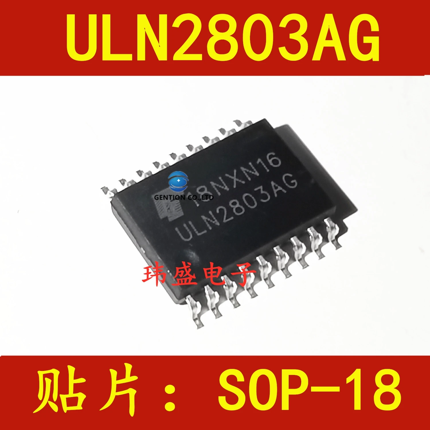 

10PCS ULN2803AG SOP18 darlington transistor driver IC ULN2803 ULN2803A in stock 100% new and original