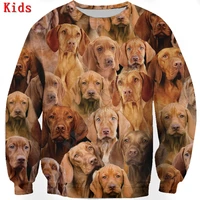 you will have a bunch of vizslas 3d printed hoodies boy girl long sleeve shirts kids animal sweatshirt