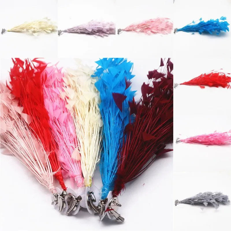 

Fluffy Turkey Feathers Flower For Headwear 28-30Cm Pink Feathers For Crafts Decoration Headdress Corsage Carnival Accessories