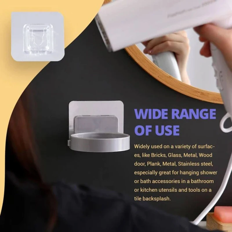 

Double-sided Wall Hook Self Adhesive Hanger Kitchen Strong Transparent Hook Bathroom Heavy Load Rack Cup Sucker Home Organizer