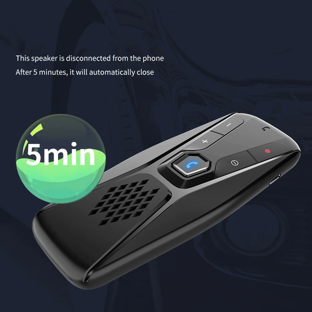 VR робот Bluetooth 5,0 автомобильный комплект MP3 музыкальный плеер многоточечный динамик телефон солнцезащитный козырек беспроводной громкой связи с Siri Google assistant