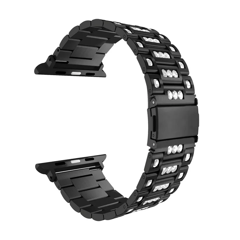 

For Apple Watch Band 38/40mm 42/44mm Women Rhinestone Band for Apple Watch Series 2 3 4 5 iWatch Bracelet Stainless Steel Strap