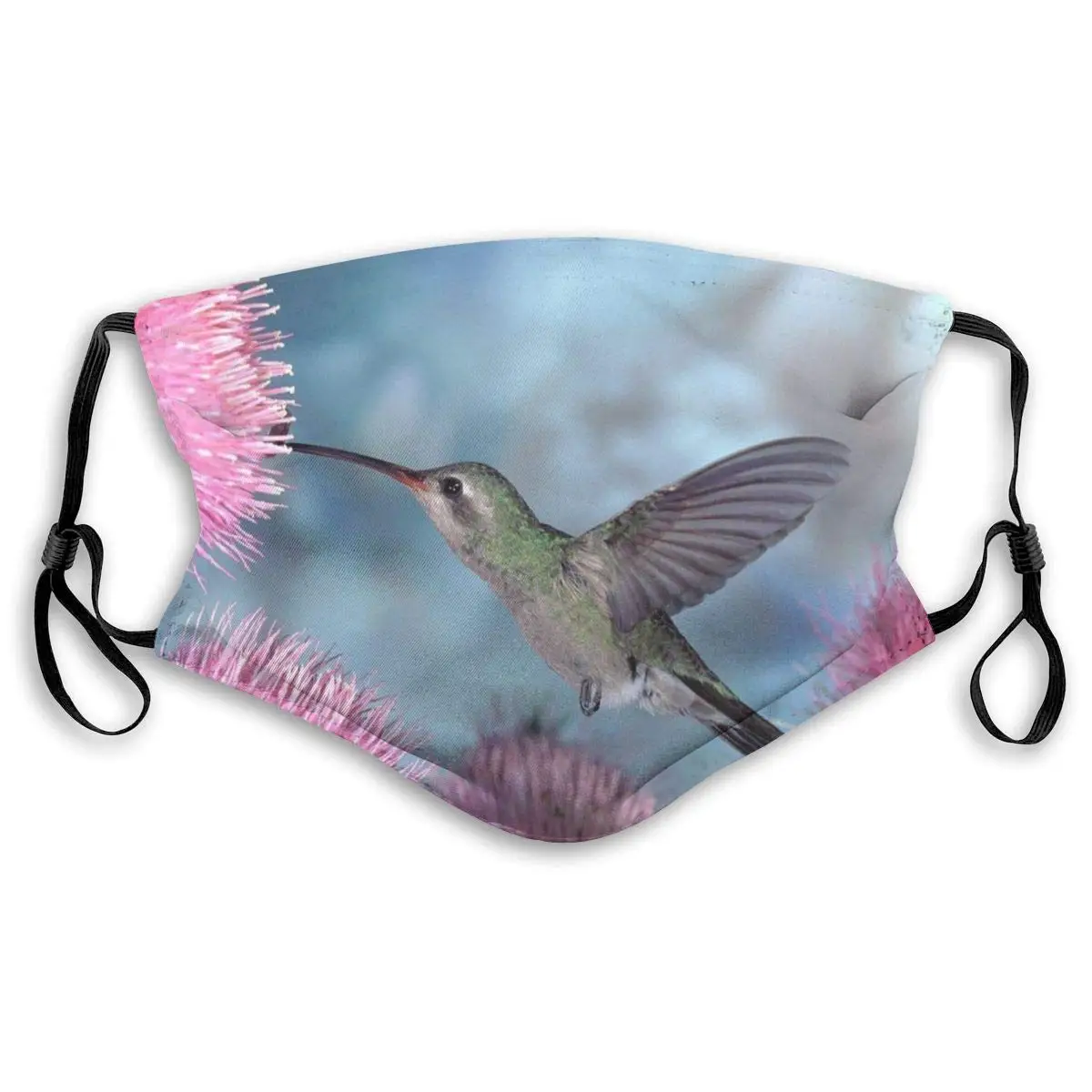 Маски для рта с цветочным принтом Колибри моющиеся и Многоразовые Дышащие маски