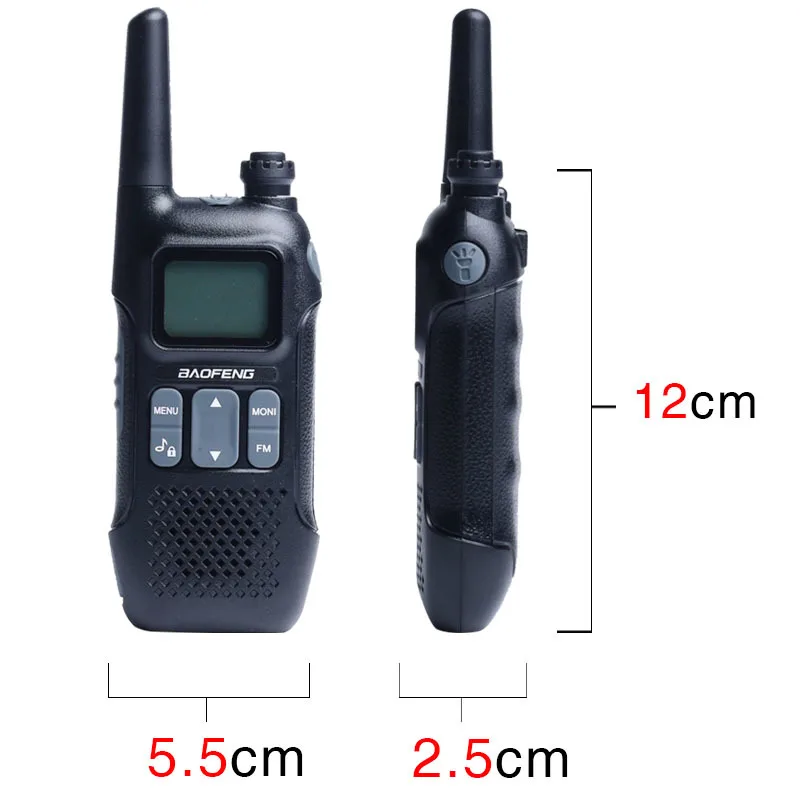 2 шт. Baofeng BF U9 R8 5 Вт мини УВЧ 400-470 МГц FM Любительская рация USB фонарик HF CB