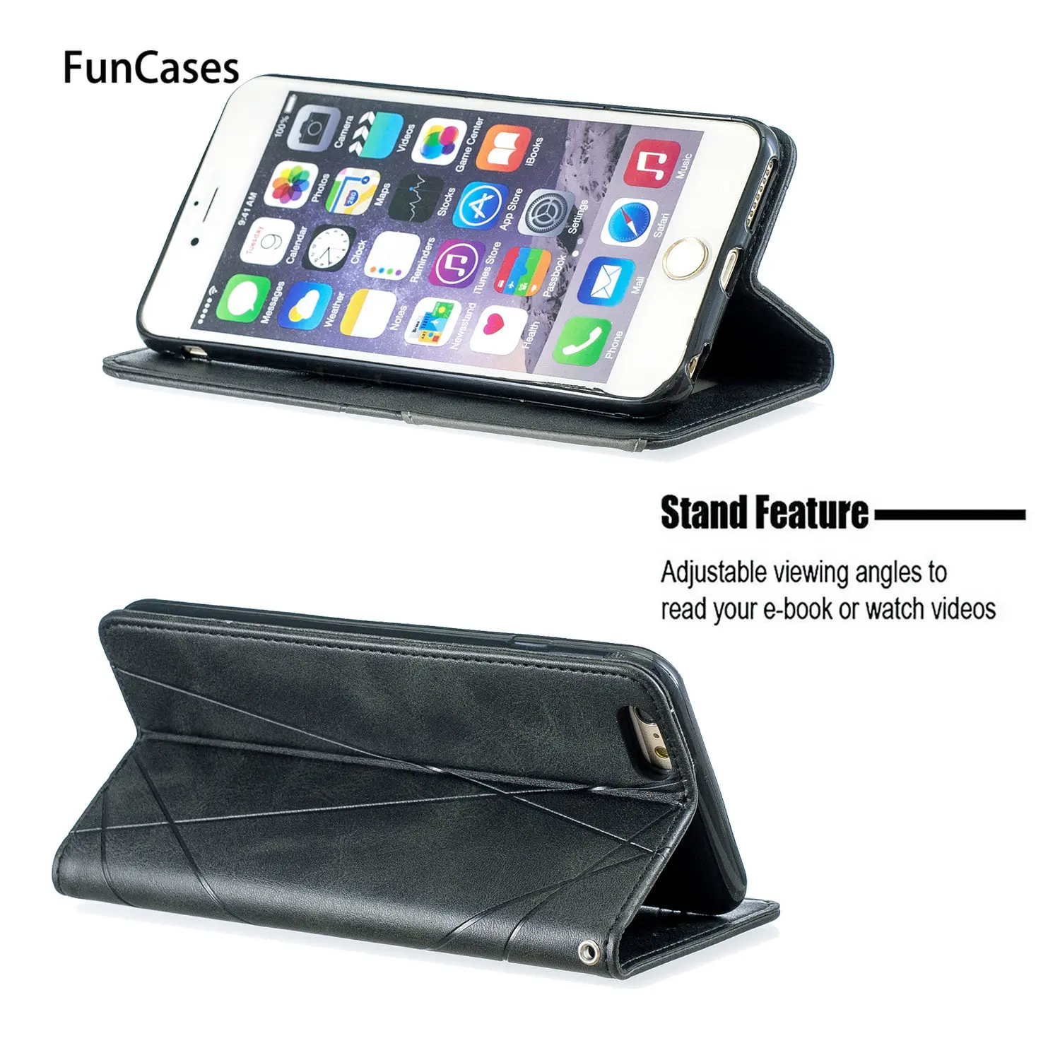 Чехол из искусственной кожи с геометрическим рисунком для iPhone 6 Plus чехлы