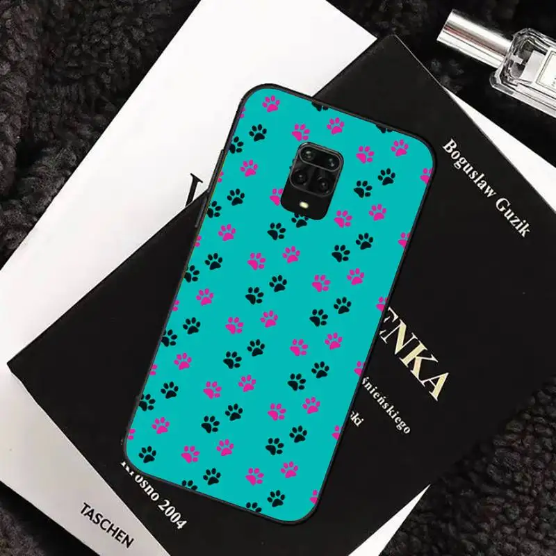 

Cute dog foot comic painting Phone Case For xiaomi redmi note 10 9 9s 8 8t 7 pro max mi note 10 lite pro cover