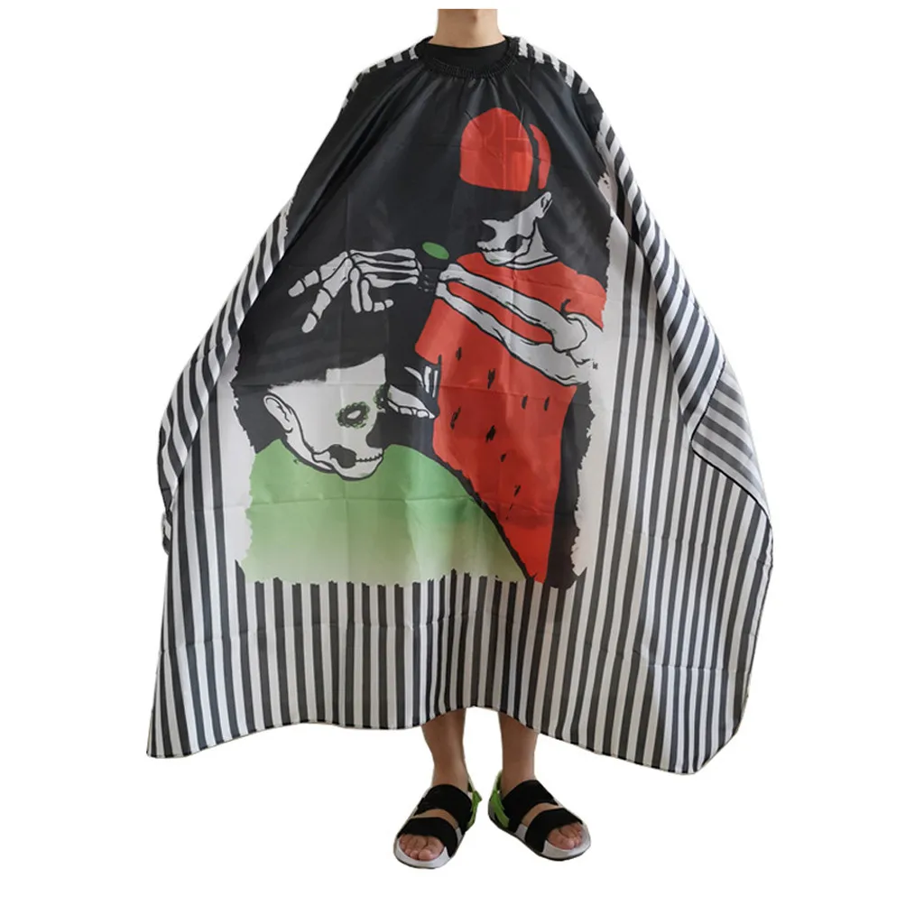 Парикмахерский халат сделай сам с черно белыми полосками для стрижки