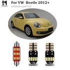 3x canbus Error Free интерьер светодиодный светильник комплект для VW Beetle 2012 + автомобильные аксессуары для Чтения Купол светильник, футболка с принтом 