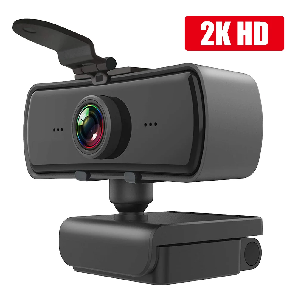 

2K Webcam HD 2040*1080P Computer PC WebCamera with Microphone Rotatable Cameras for Live Broadcast Video Calling Conference Work
