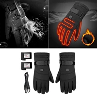 motorcycle gloves electric heated gloves rechargeable touch screen thermal guantes winter gloves riding full finger gloves