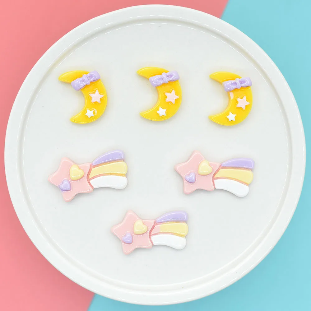

Children'S Tiara Resin Accessories Five-Pointed Star Rainbow Bow Moon