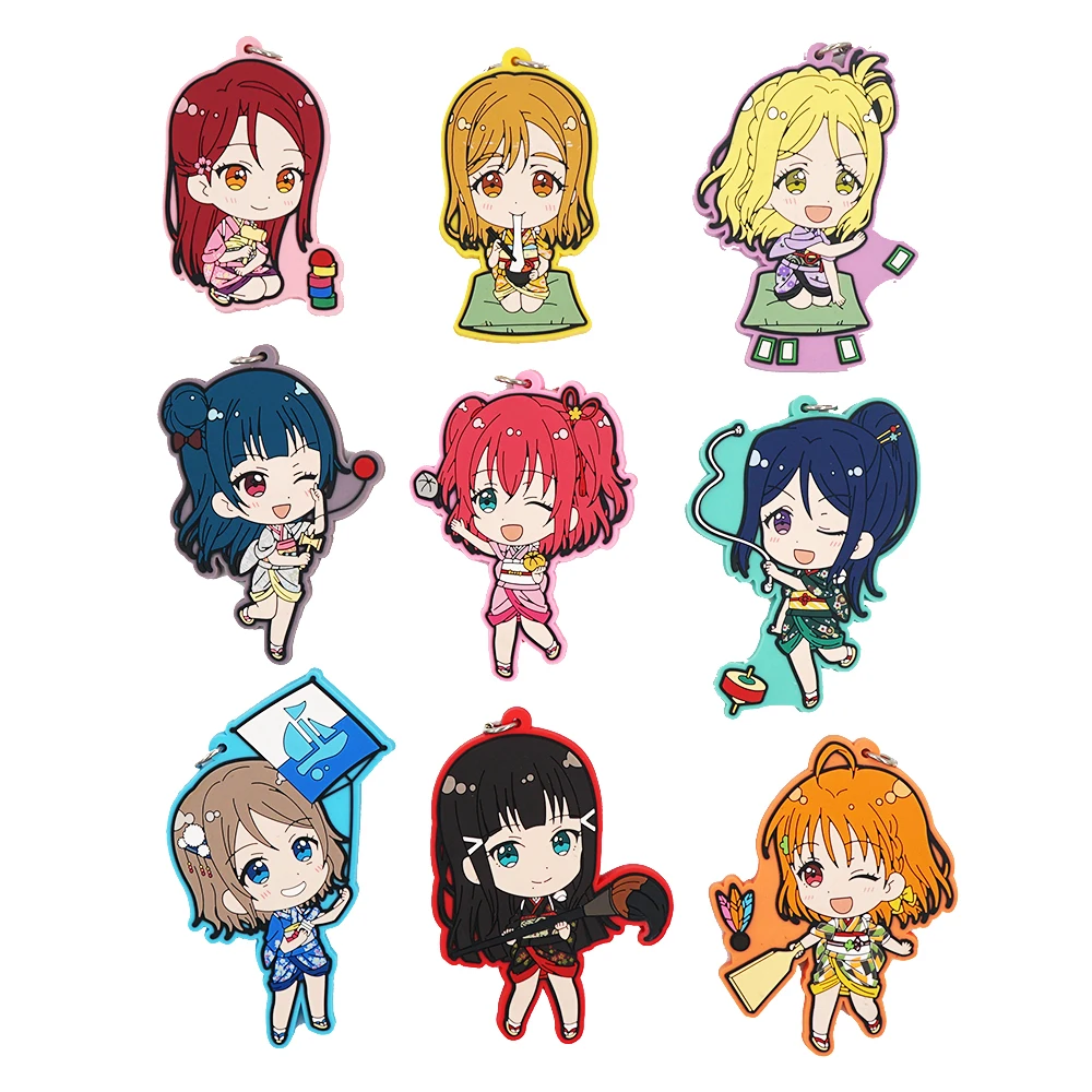 Спортивный резиновый брелок Love Live Lovelive Sunshine аниме You Kurosawa Kunikida Hanamaru Ruby Riko Мари
