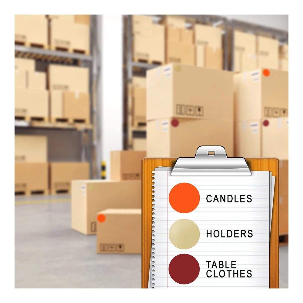 2 дюйма Цвет код точечные наклейки флуоресцентный красный пустой цель отсек для