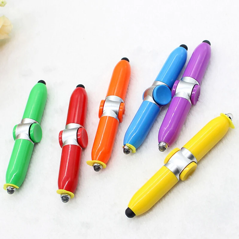 

1Pcs Multi-Function Fingertip Top Pen Gyro Pen Spinner Toy Ball Pointpen Led Light Relieve Stress