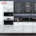 Кухонные шкафы Мрамор стены Бумага Гостиная мебель рабочего Водонепроницаемый наклейка для стола самоклеющиеся контакт Бумага декора для дома