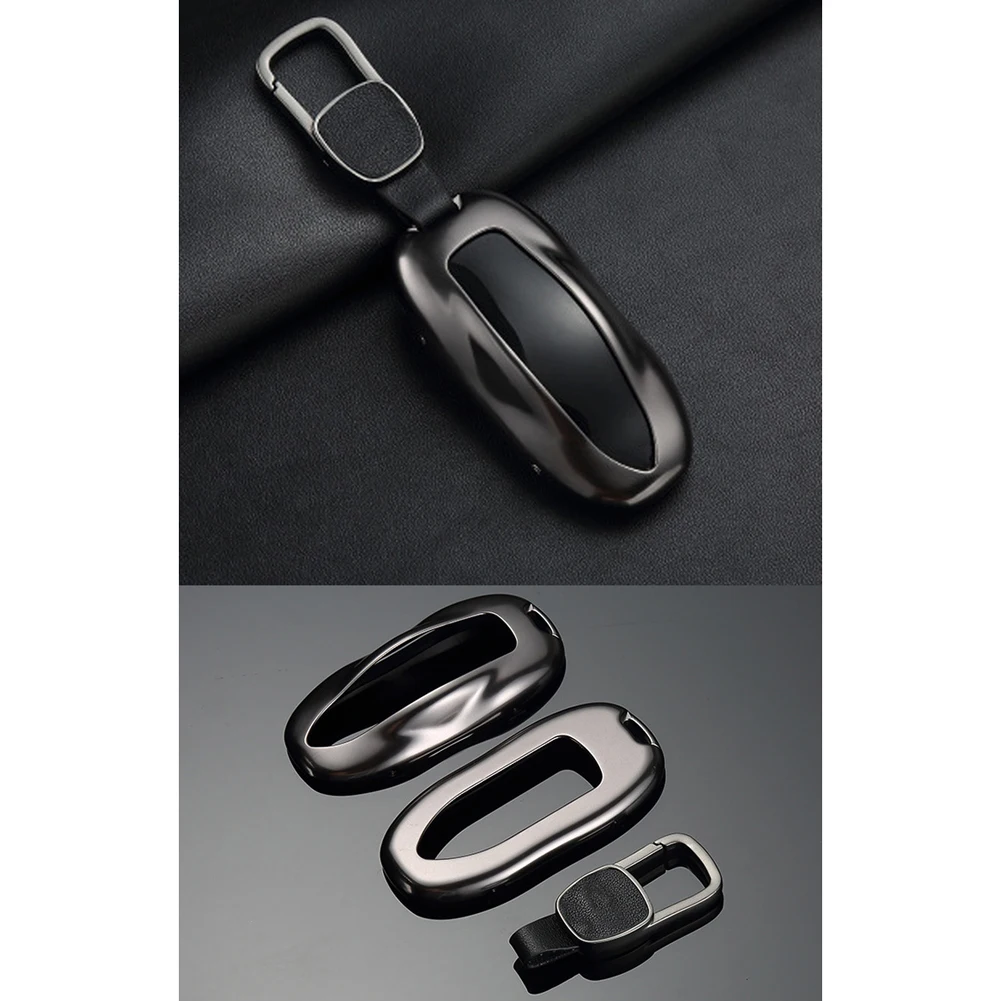 Fashion Aluminum Alloy Car Key Case Cover with Belt Shell Storage Bag Protector for Tesla Model S X | Автомобили и мотоциклы