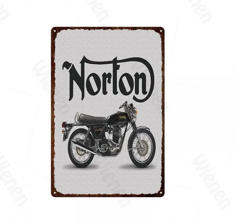 

Retro Iron Metal Tin Signs Motorcycle Racing Garage Decoration Wall Art Metal Iron Plate Posters Motor Club Bar Cafe Hanging